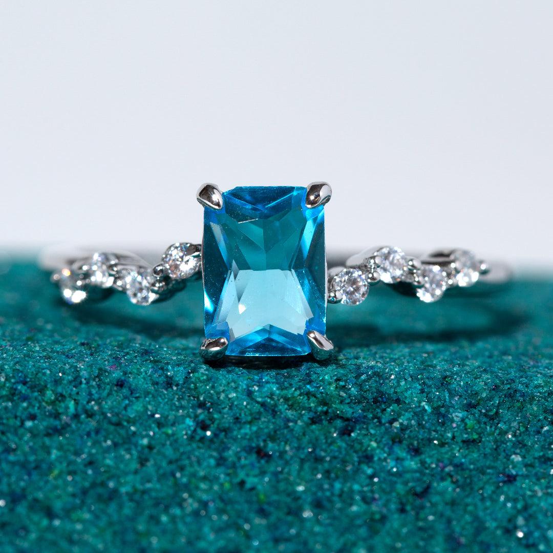 Blue Zircon - December Birthstone Collection - Jewel Candle