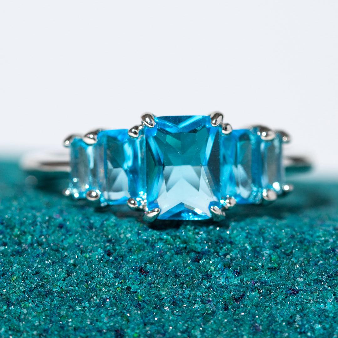 Blue Zircon - December Birthstone Collection - Jewel Candle