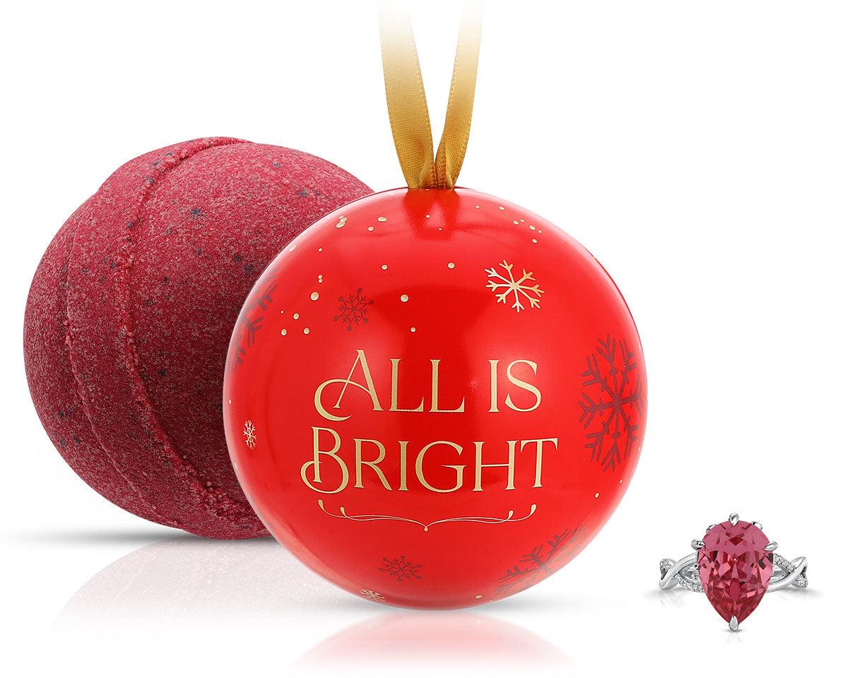 All is Bright - Holiday Satin Collection - Bath Bomb Ornament
