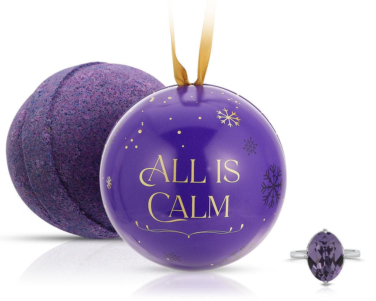 All is Calm - Holiday Satin Collection - Bath Bomb Ornament