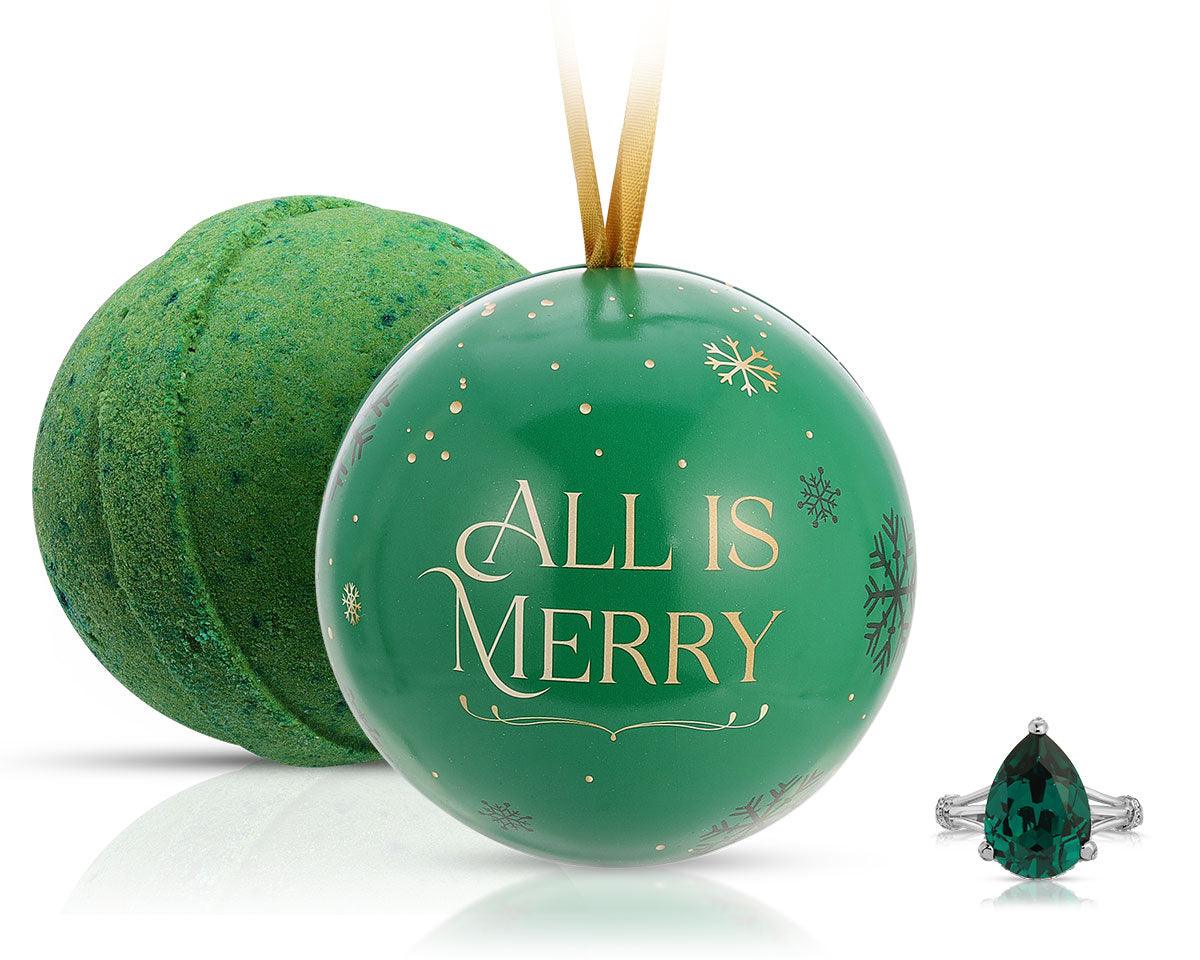 All is Merry - Holiday Satin Collection - Bath Bomb Ornament