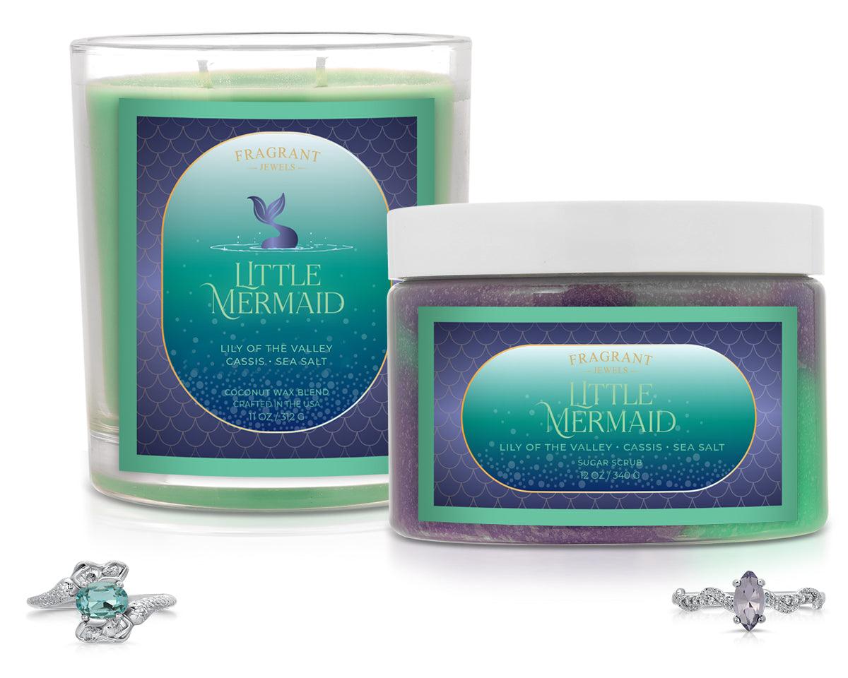 Little Mermaid - Candle and Body Scrub Set