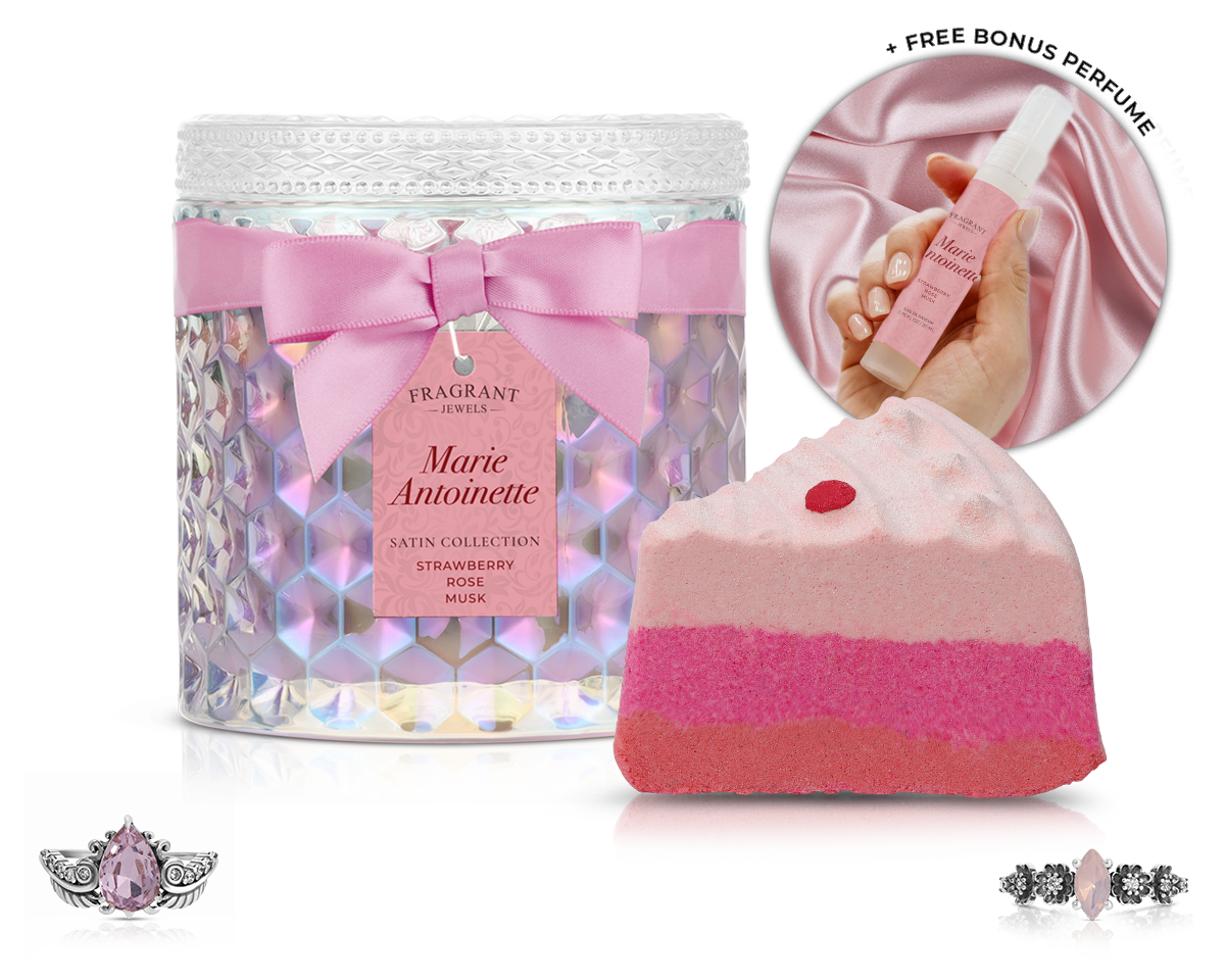 Marie Antoinette - Satin Collection - Candle and Bath Bomb Set