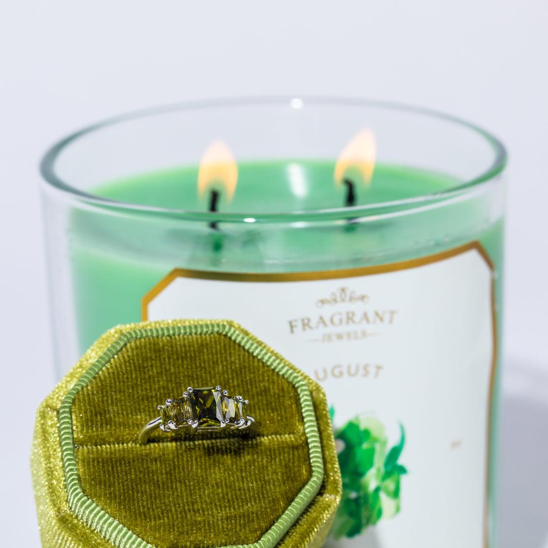 Peridot - August Birthstone Collection - Jewel Candle