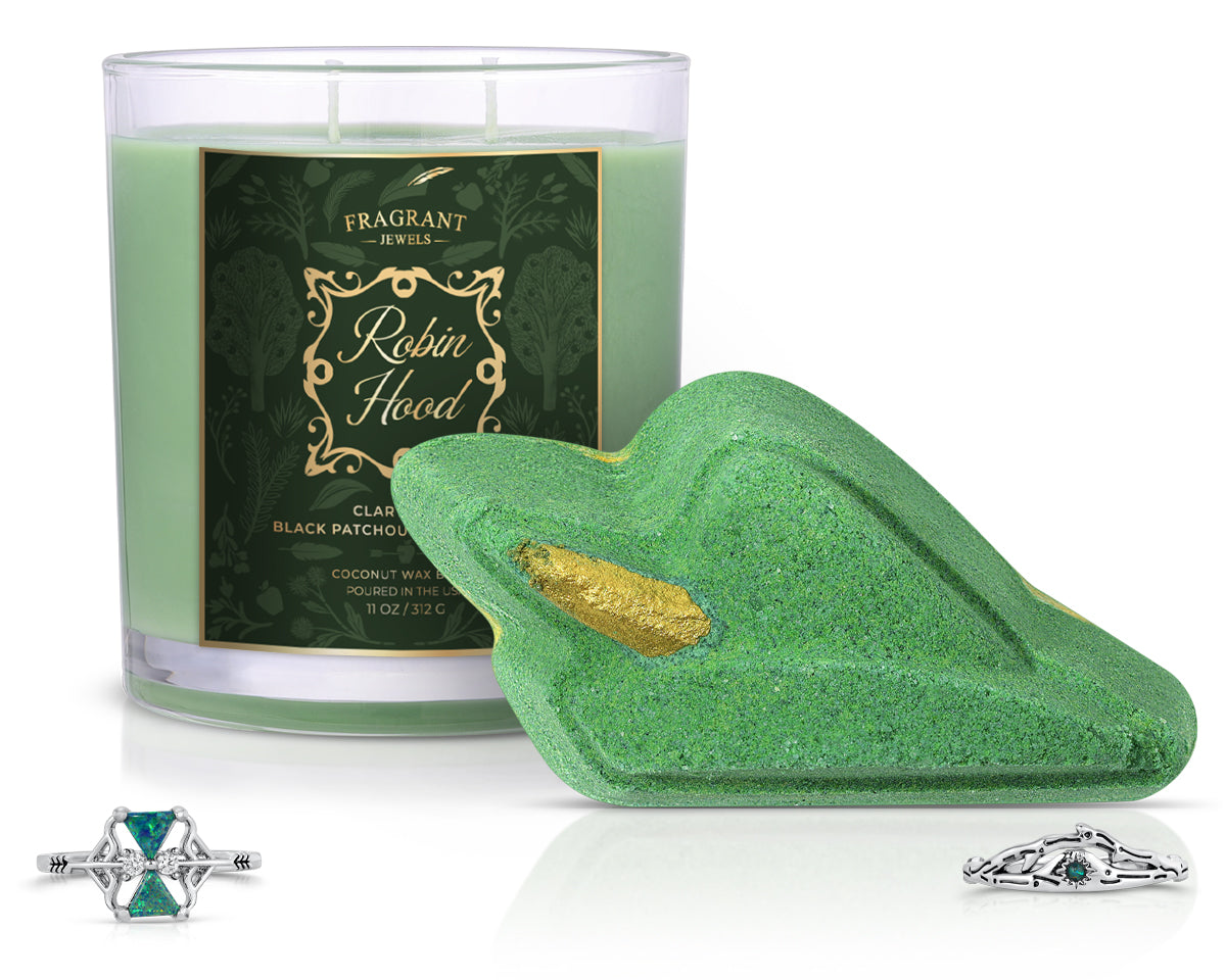 Robin Hood - Candle and Bath Bomb Set - Monthly Box