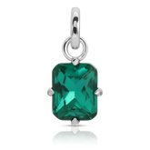 May Emerald Birthstone Charm - Emerald