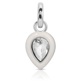 April Diamond Birthstone Charm - Pear