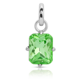 August Peridot Birthstone Charm - Emerald
