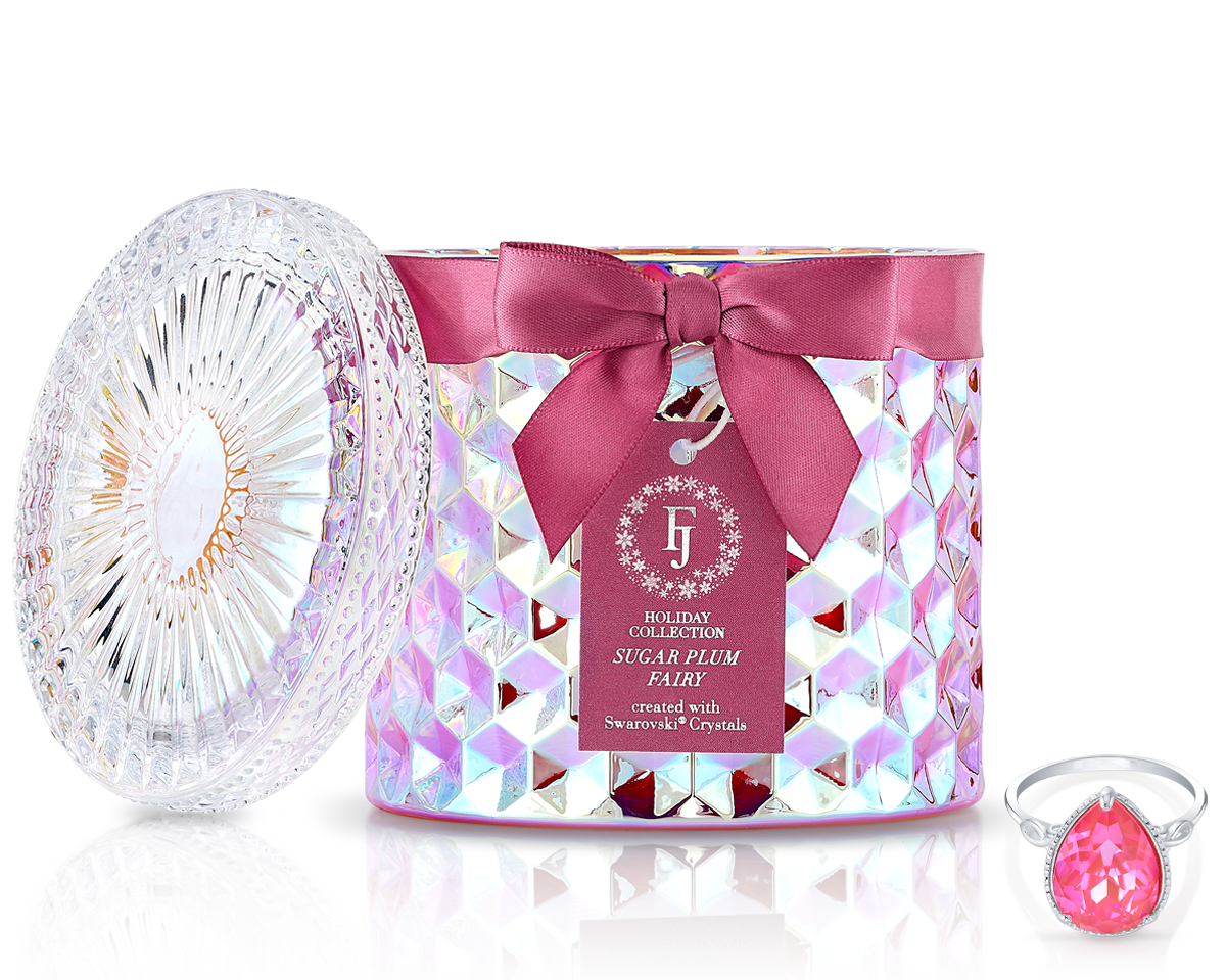 Sugar Plum Fairy - Holiday Satin Collection - Jewel Candle