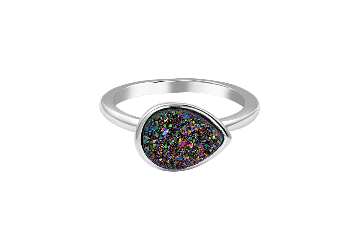 Rainbow Quartz Collection Ring