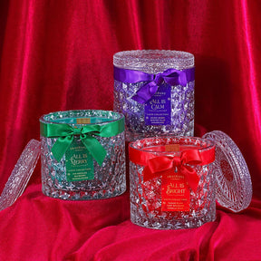 All is Merry - Holiday Satin Collection - Jewel Candle