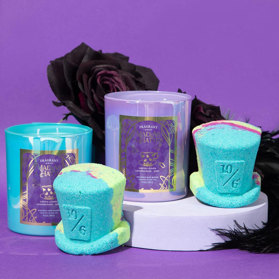Mad as a Hatter - Candle and Bath Bomb Set