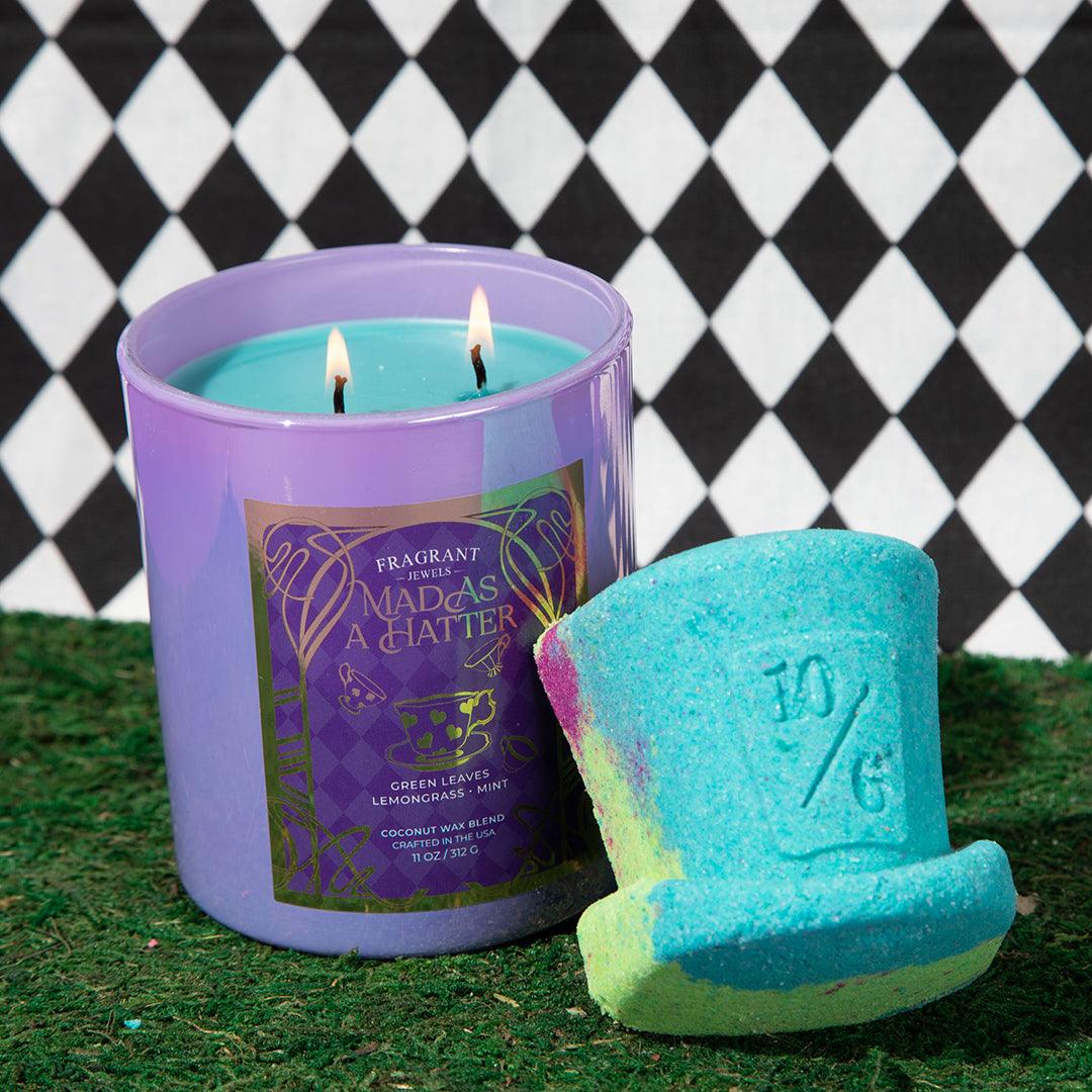 Mad as a Hatter - Candle and Bath Bomb Set