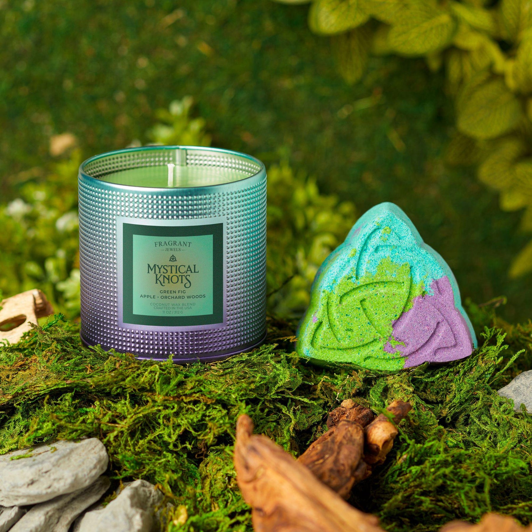 Mystical Knots - Candle and Bath Bomb Set