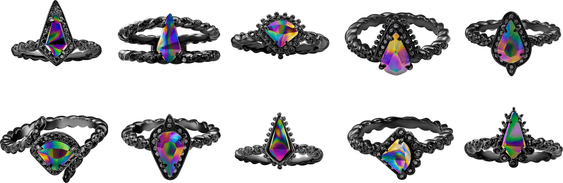 Unicorn Swarovski Rainbow Dark Crystal Collection