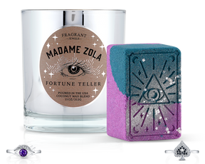 Madame Zola Fortune Teller - Candle and Bath Bomb Set