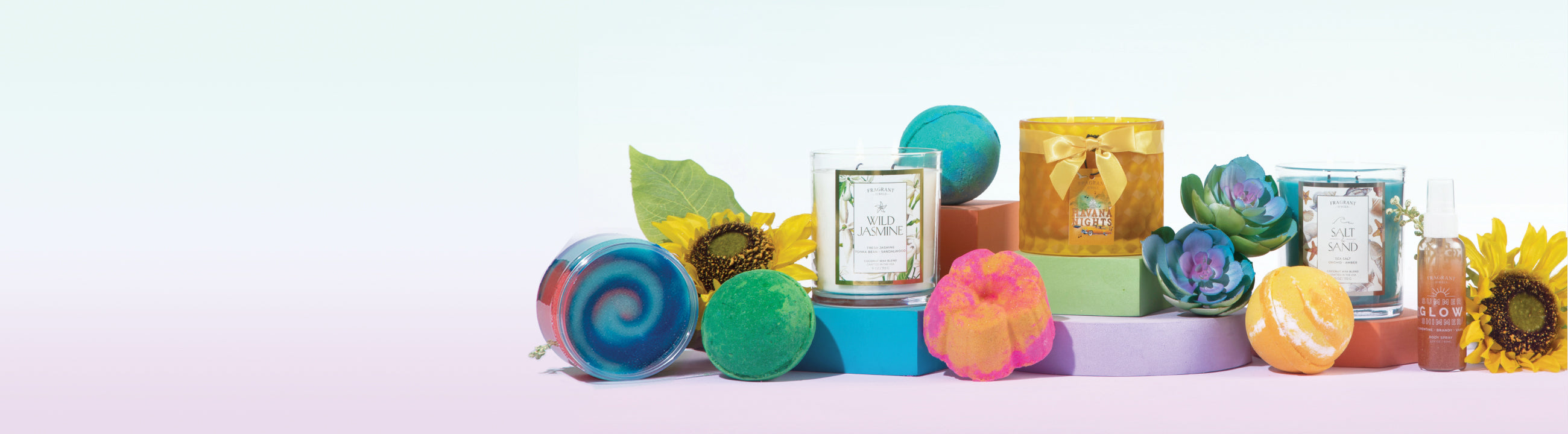Summer Candles and Bath Bombs