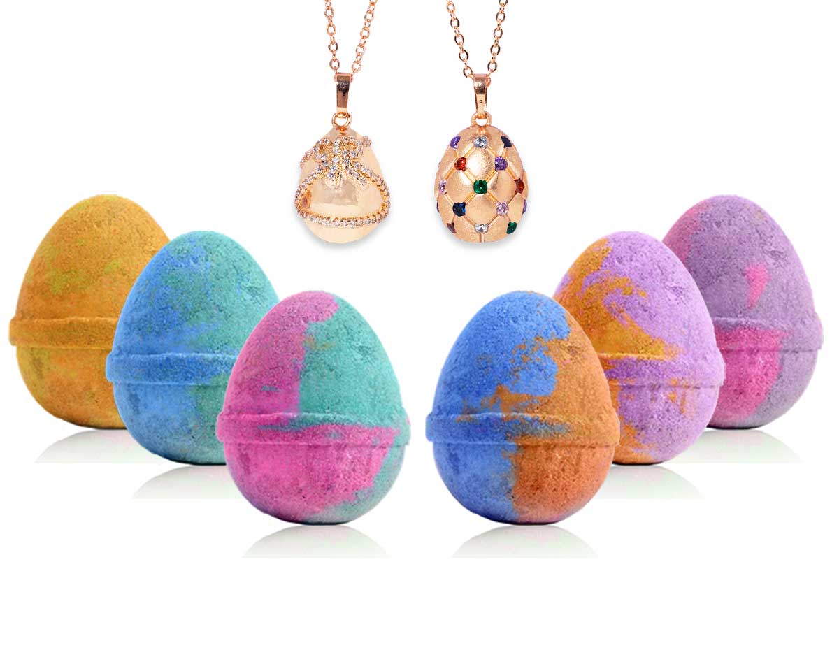 Easter Egg - Orange & Purple - Bath Bomb