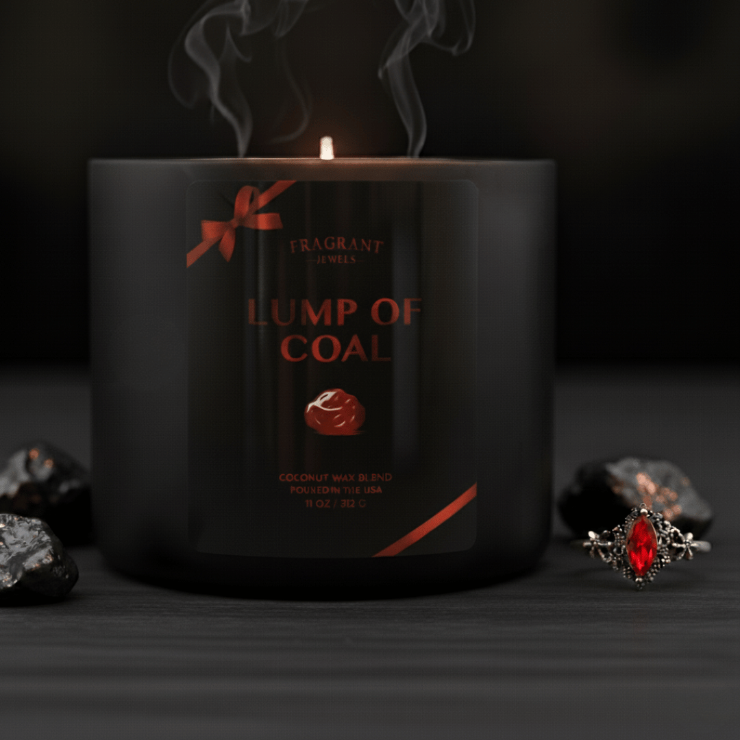 Lump of Coal - Jewel Candle