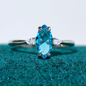 Blue Zircon - December Birthstone Collection - Jewel Candle