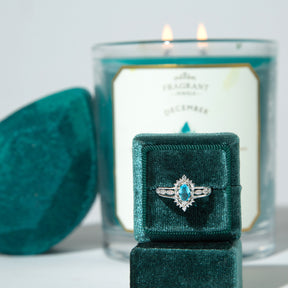 Blue Zircon - December Birthstone Collection - Candle and Bath Bomb Set