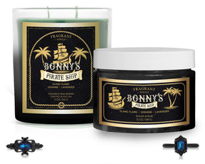 Bonny's Pirate Ship - Candle and Body Scrub Set