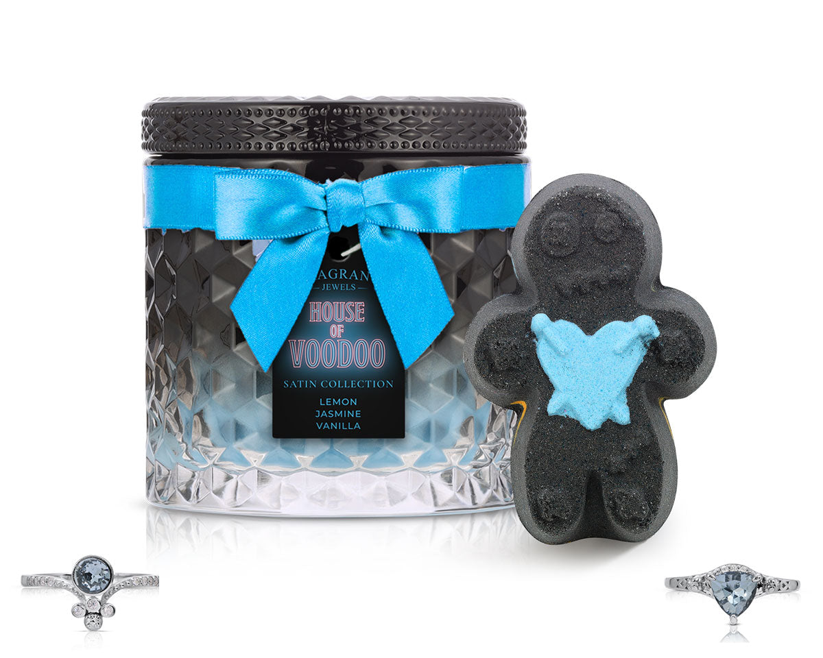 House of Voodoo - Satin Collection - Candle and Bath Bomb Set