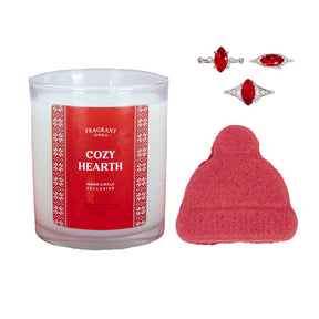 Cozy Hearth - Candle and Bath Bomb Set - Subscription Box