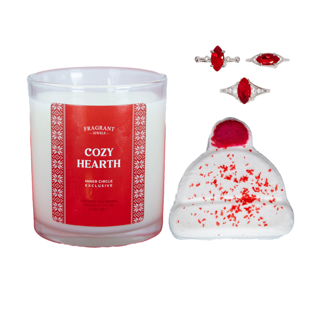 Cozy Hearth - Candle and Bath Bomb Set - Subscription Box