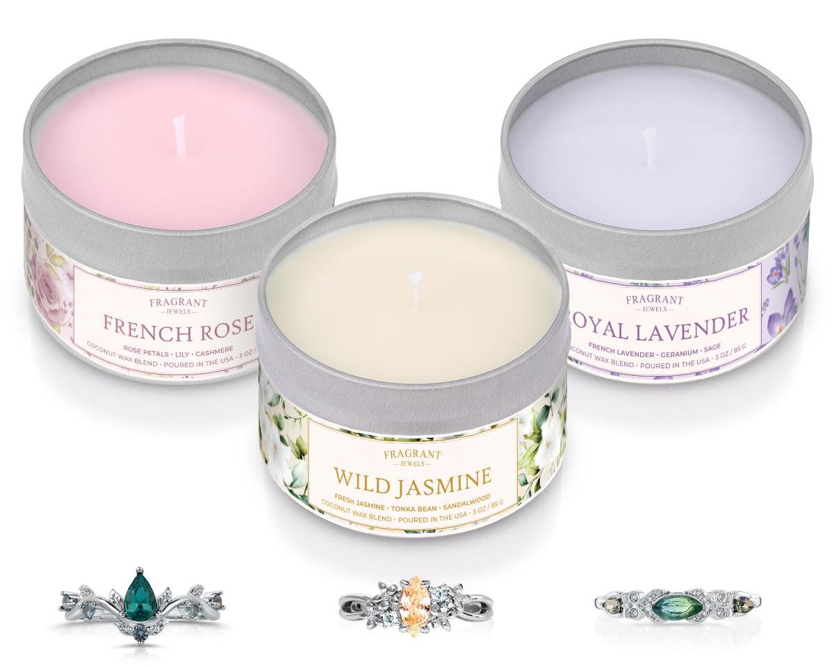 Love in Bloom 3-Piece Candle Gift Set