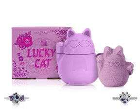 Lucky Cat - Candle and Bath Bomb Set