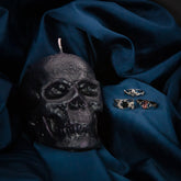 Weeping Skull Pillar Candle -  Limited Edition Deep Sleep Collection