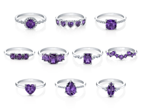 Amethyst - February Birthstone Collection - Jewel Candle