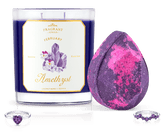 Amethyst - February Birthstone Collection - Candle and Bath Bomb Set