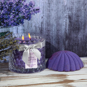 Royal Lavender - Satin Collection - Candle and Bath Bomb Set