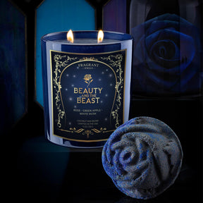 Beauty and the Beast - Candle and Bath Bomb Set