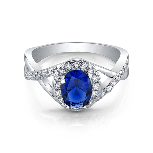 Bluebell Halo Ring