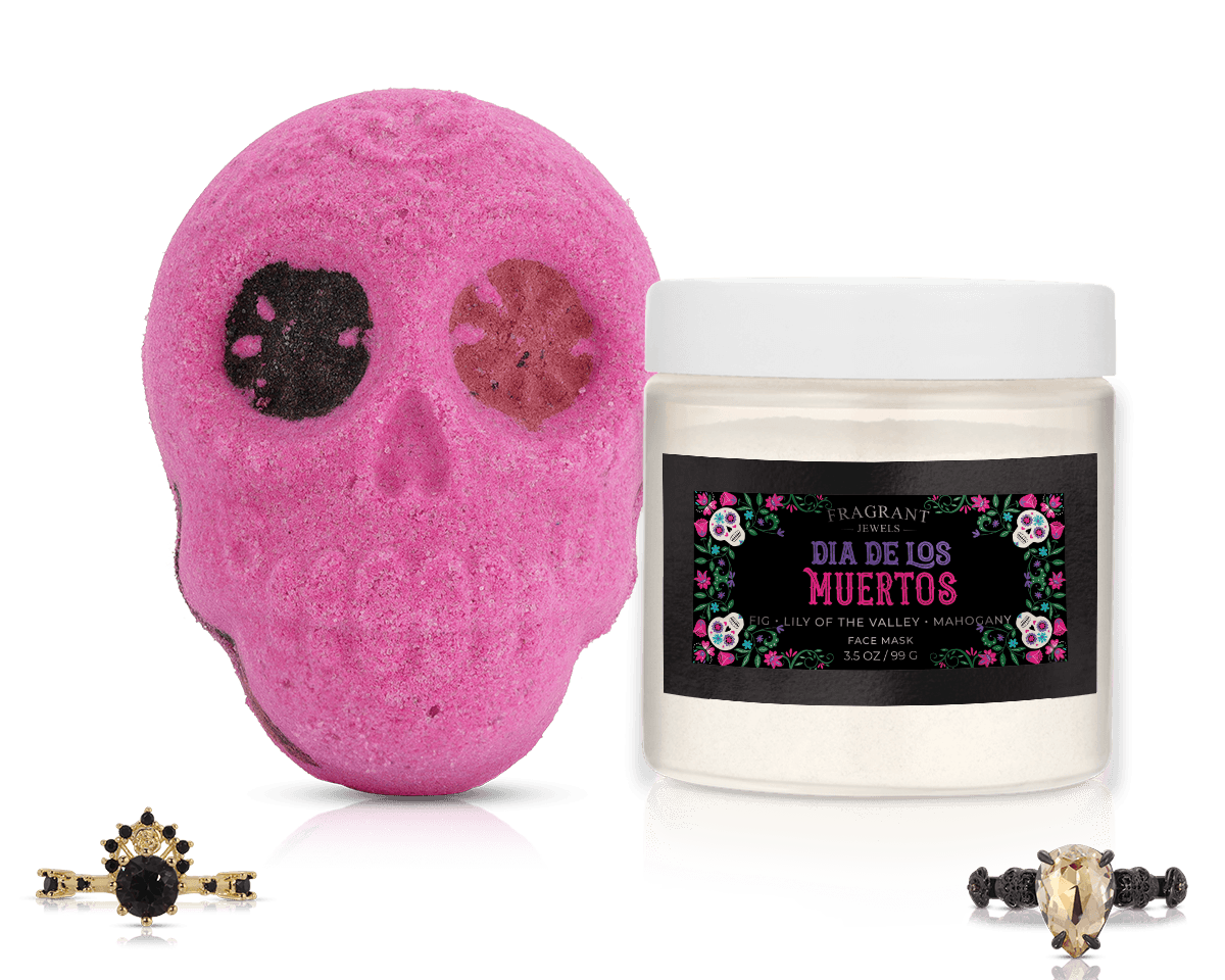 Dia De Los Muertos - Bath Bomb and Face Mask Set
