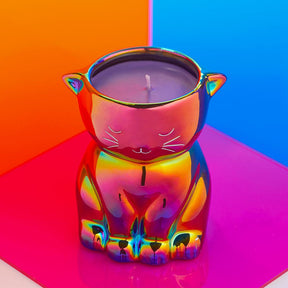 Rainbow Cat - Furry Friends Collection - Jewel Candle