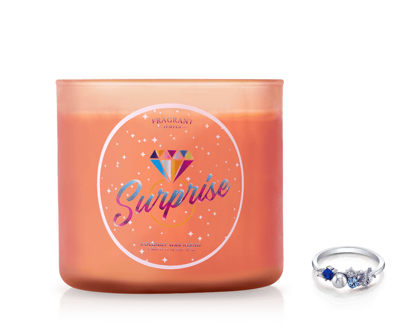 Summer Candles and Bath Bombs With Rings Inside Fragrant Jewels