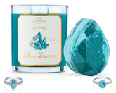 Blue Zircon - December Birthstone Collection - Candle and Bath Bomb Set