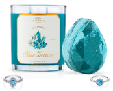 Blue Zircon - December Birthstone Collection - Candle and Bath Bomb Set