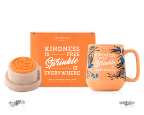 Cafe FJ: Pumpkin Spice Latte - Kindness is Free - Candle and Bath Bomb Set