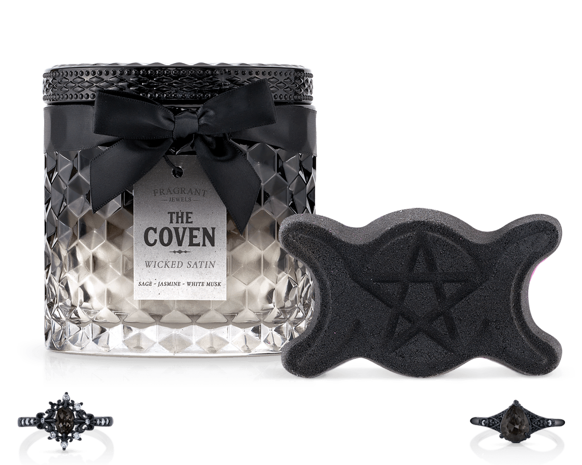 The Coven Dark - Satin Collection - Candle and Bath Bomb Set