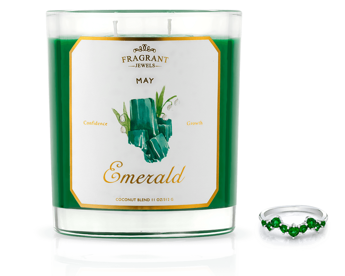 Emerald May Birthstone Collection Jewel Candle