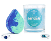 Narwhal - Fairytale Collection - Candle and Bath Bomb Set