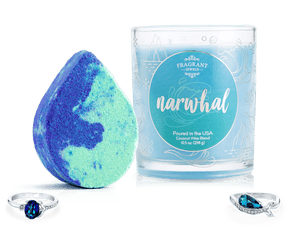Narwhal - Fairytale Collection - Candle and Bath Bomb Set