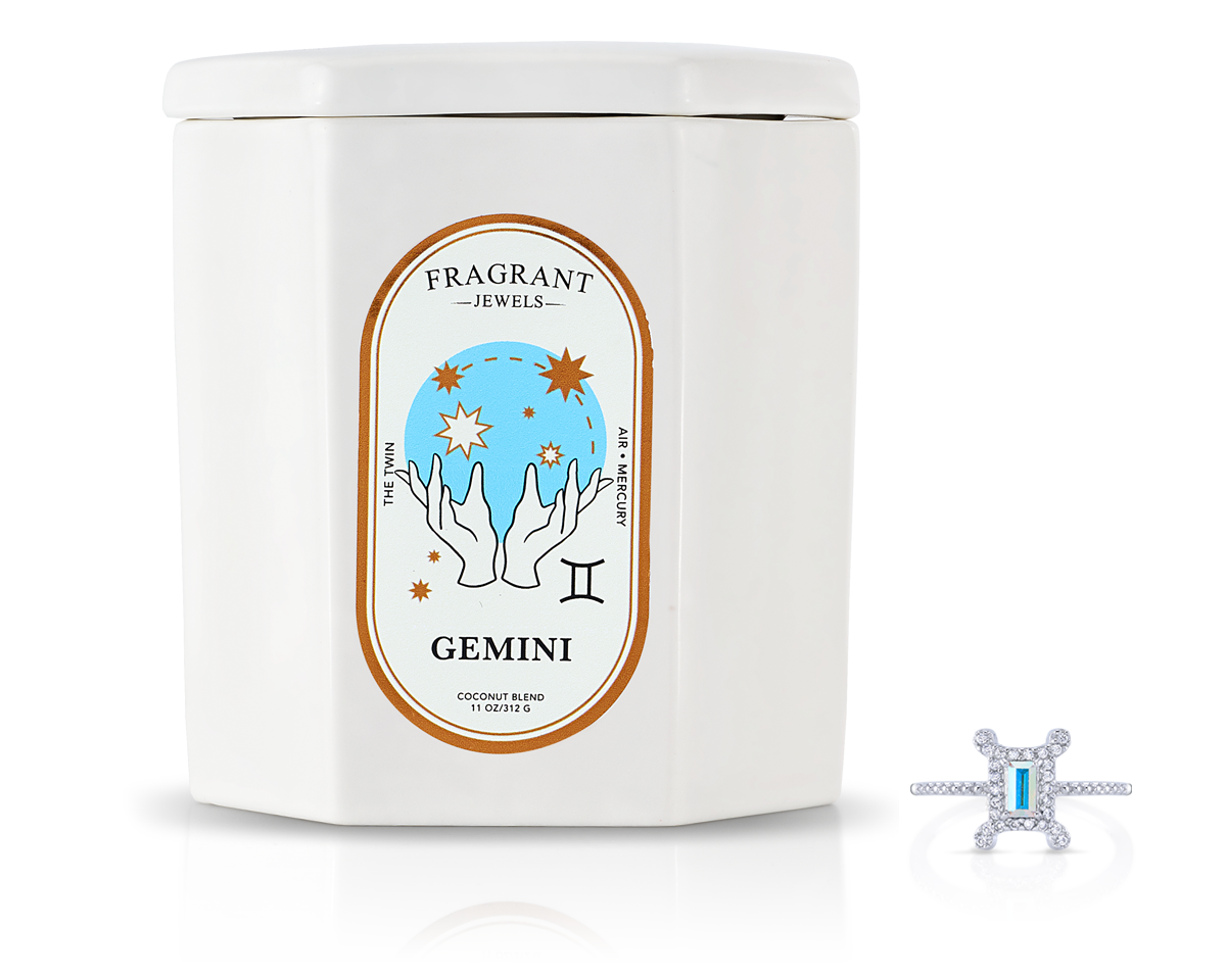 Gemini, The Twins - Jewel Candle