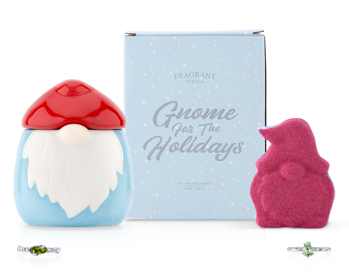Gnome for the Holidays - Candle and Bath Bomb Set