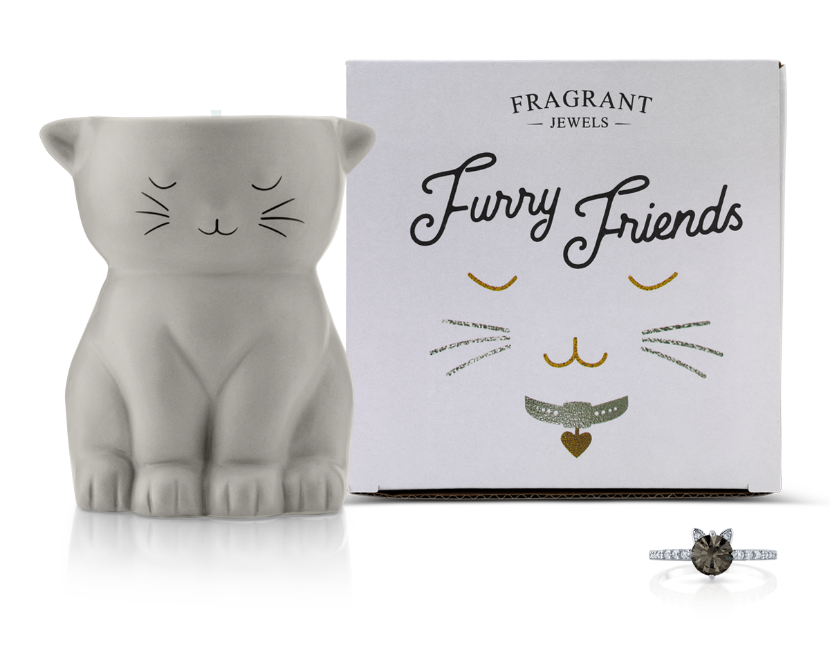 Smoky - Furry Friends Collection - Jewel Candle